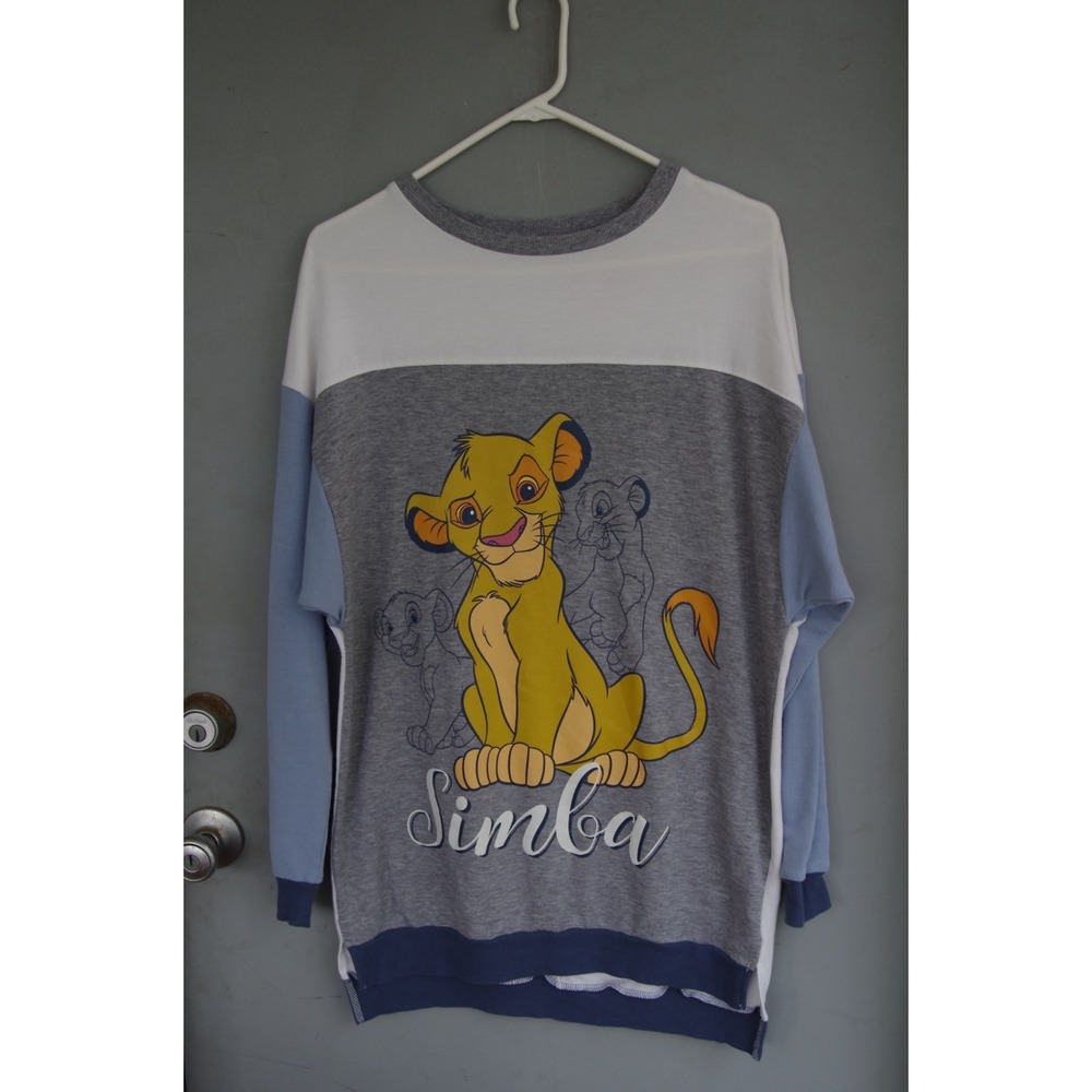 Vintage Disney Lion King Simba Oversized Long Sleeve Tee or Nightshirt XS